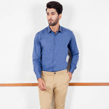 Dotted Pattern Shirt Blue
