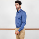 Dotted Pattern Shirt Blue
