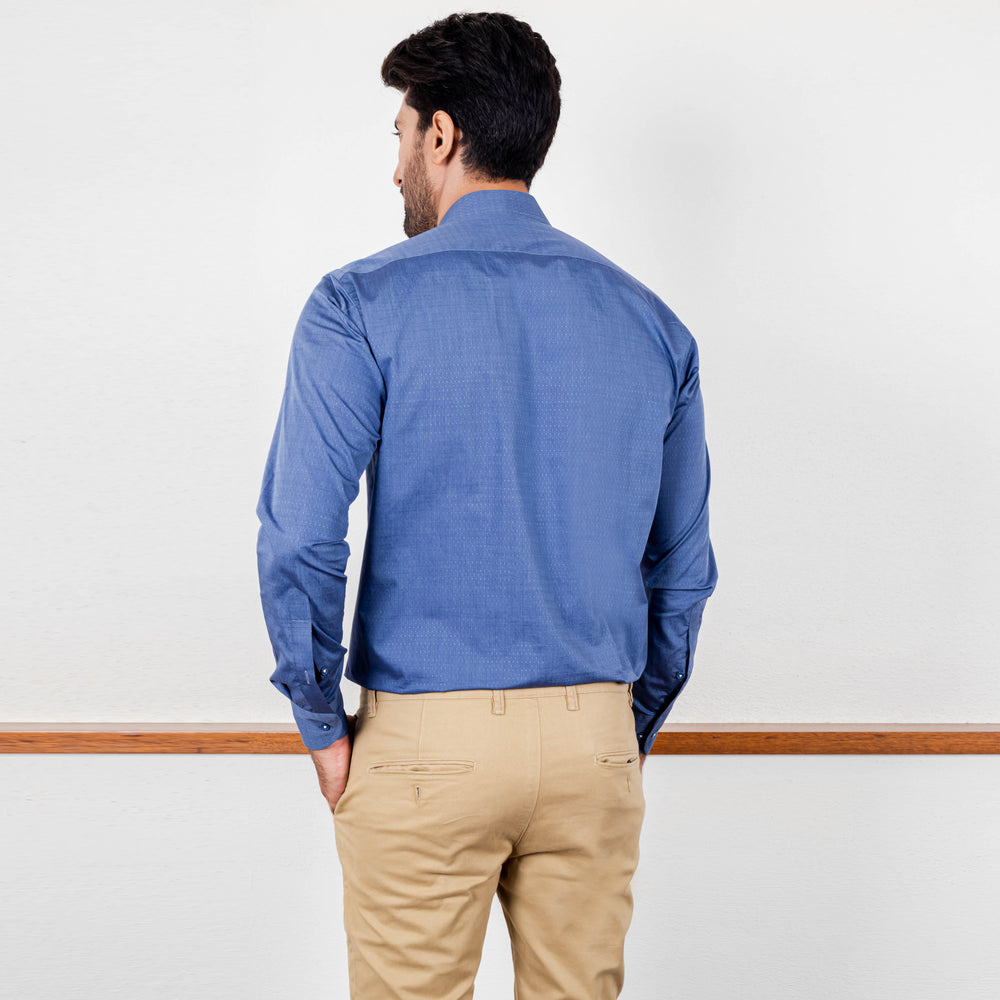
                  
                    Dotted Pattern Shirt Blue
                  
                
