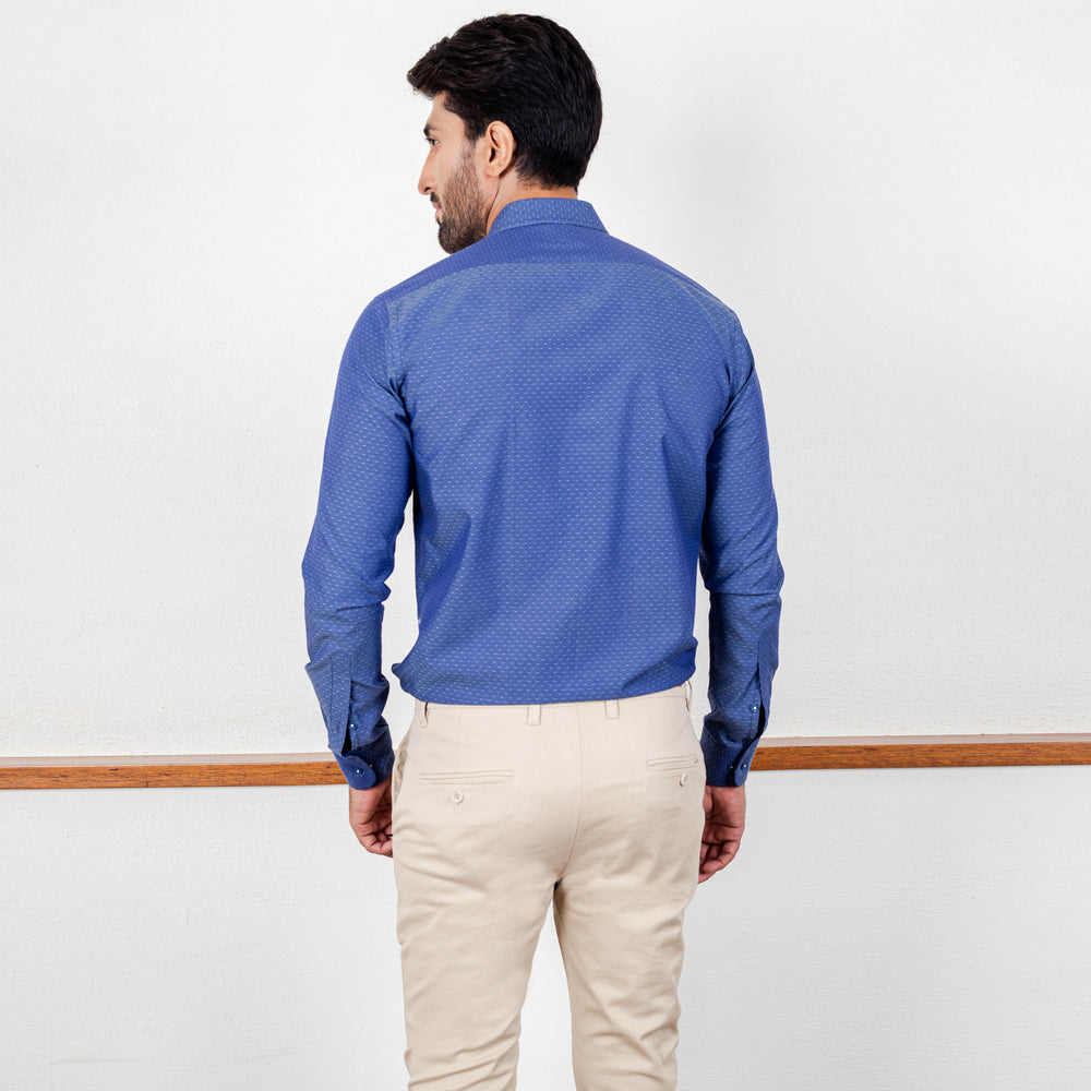 
                  
                    Dotted Pattern Shirt Faded Denim
                  
                