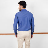 Dotted Pattern Shirt Faded Denim