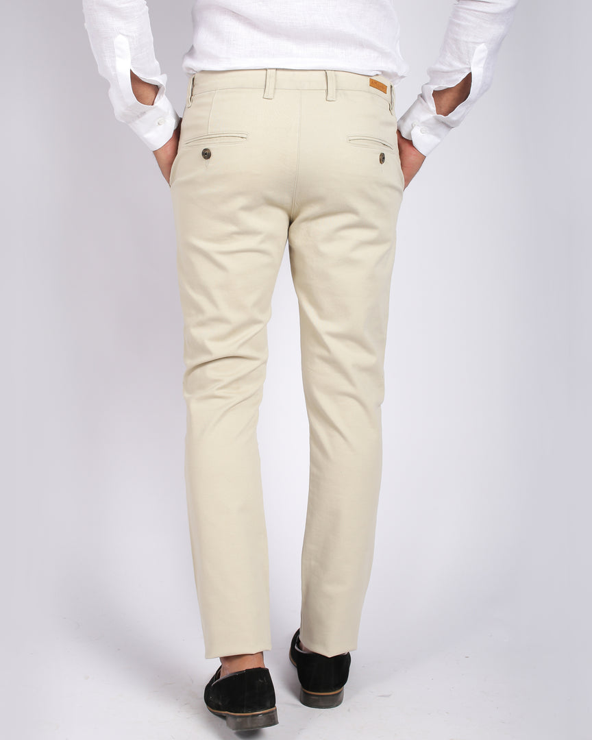 Slim Fit Beige Chino