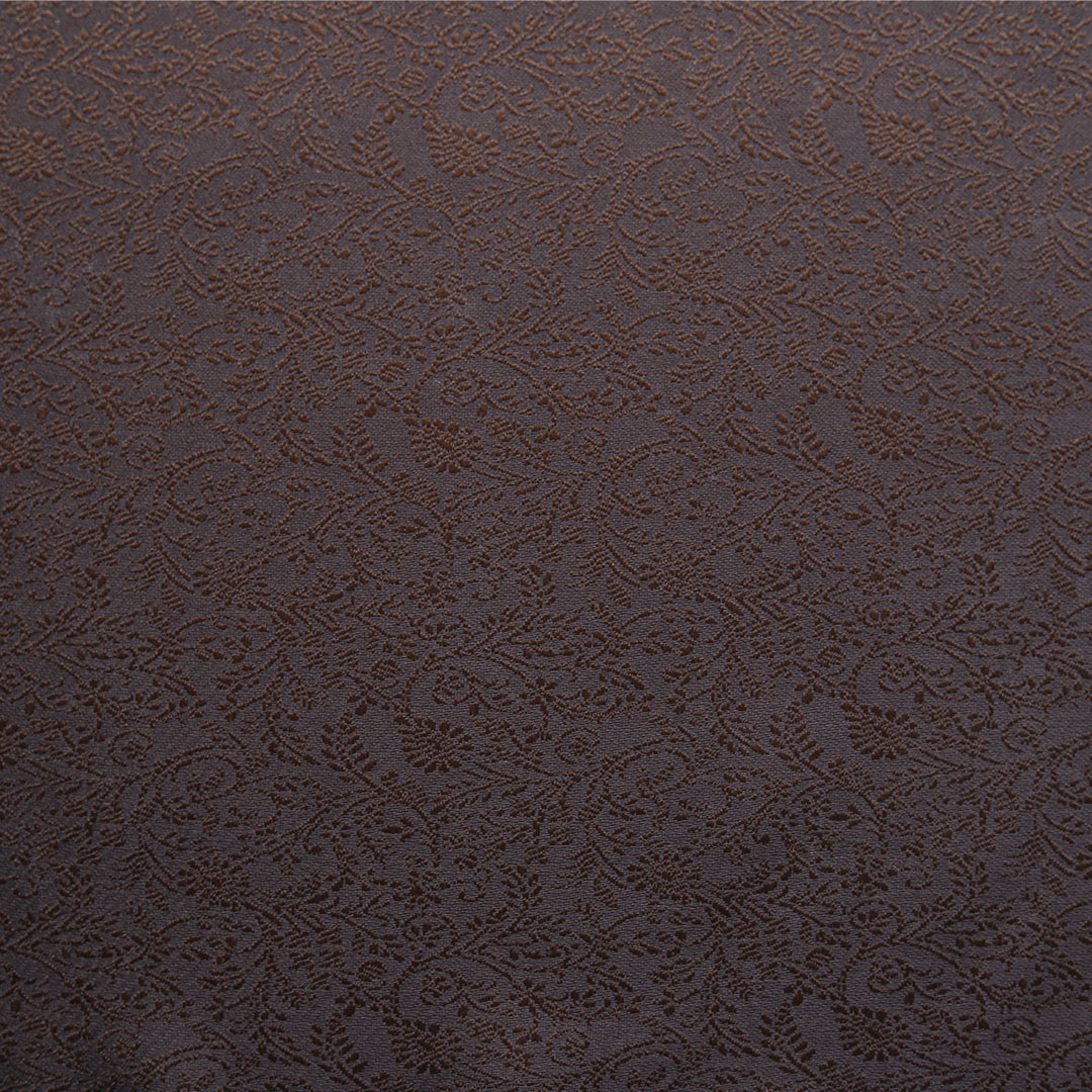 Chocolate Brown Floral Pocket Square