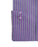 Purple Dual Colored Striped Shirt