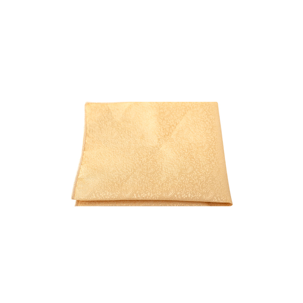 
                  
                    Self Design Mustard Pocket Square
                  
                