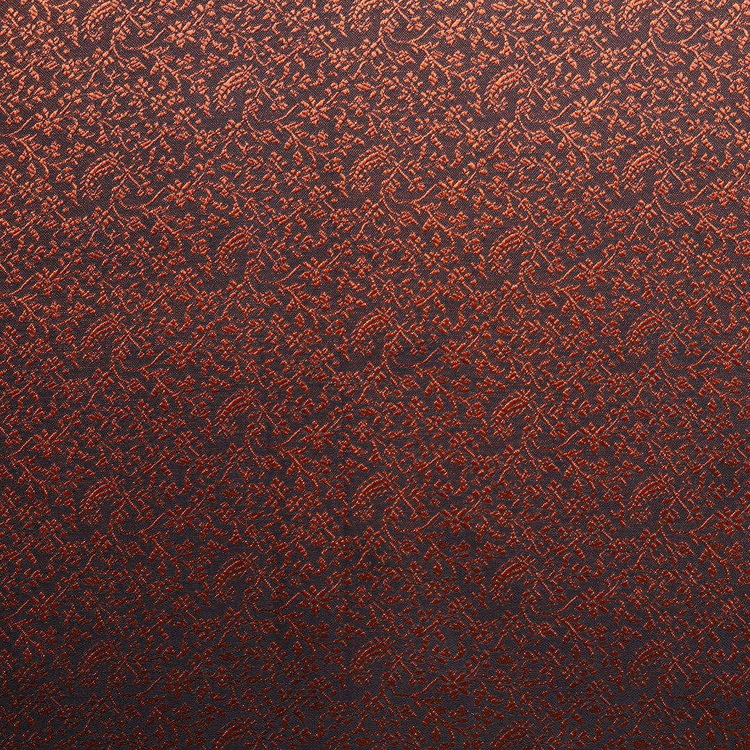 Rust Floral Pocket Square