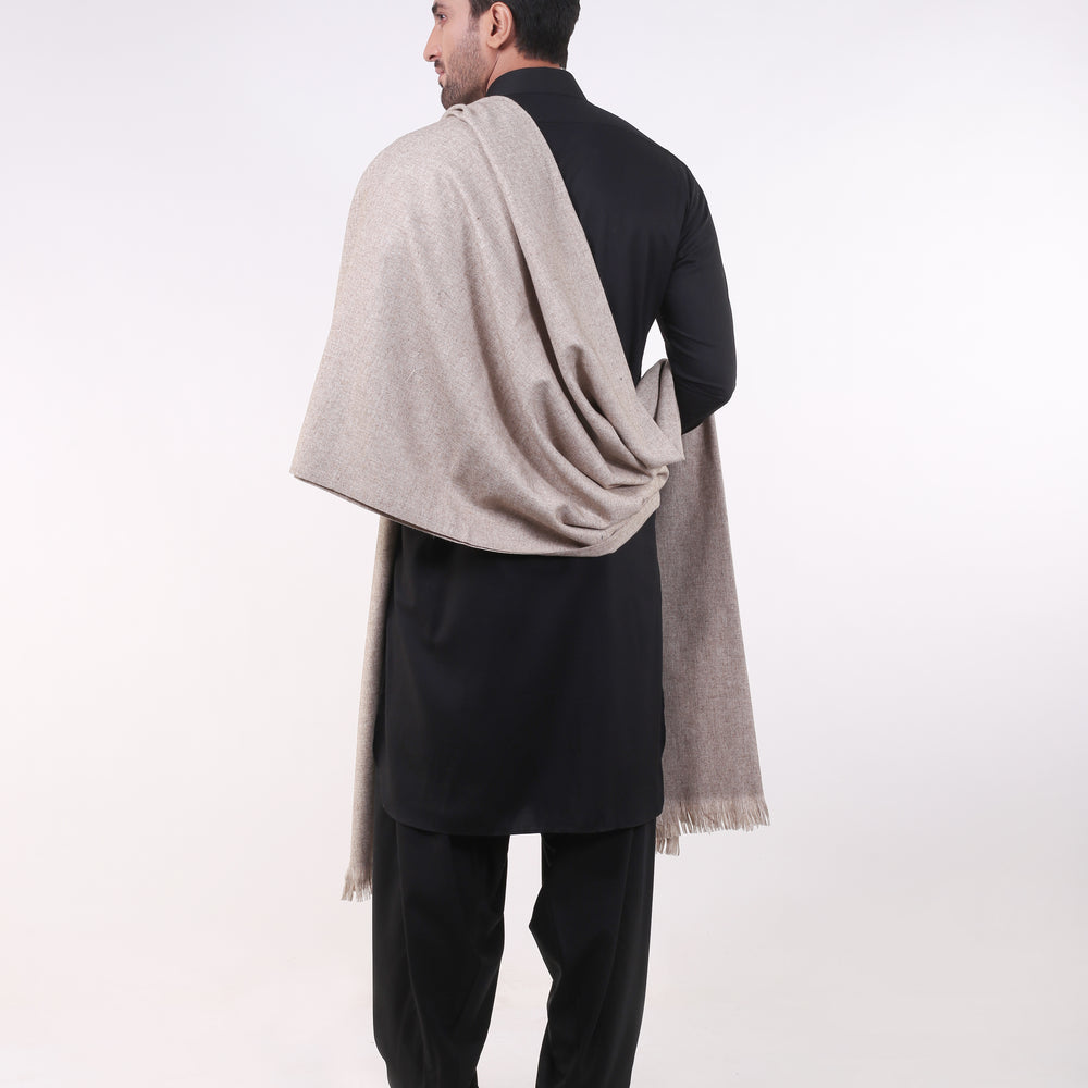 
                  
                    All Wool Buttermilk Beige Brick Slub Shawl
                  
                