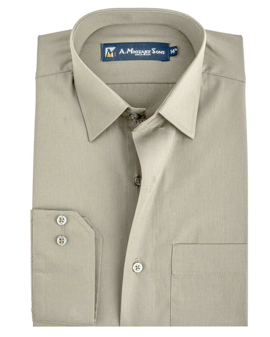 Plain Olive Brown Shirt