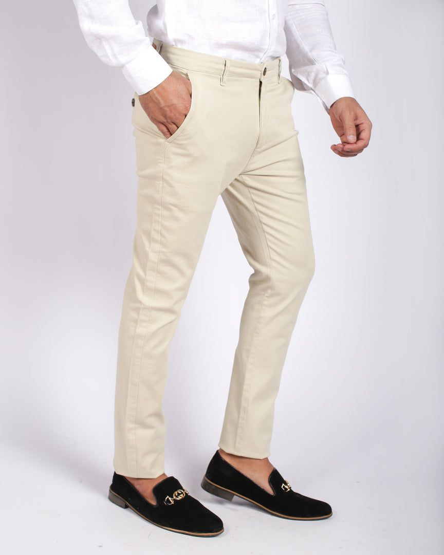 Slim Fit Beige Chino