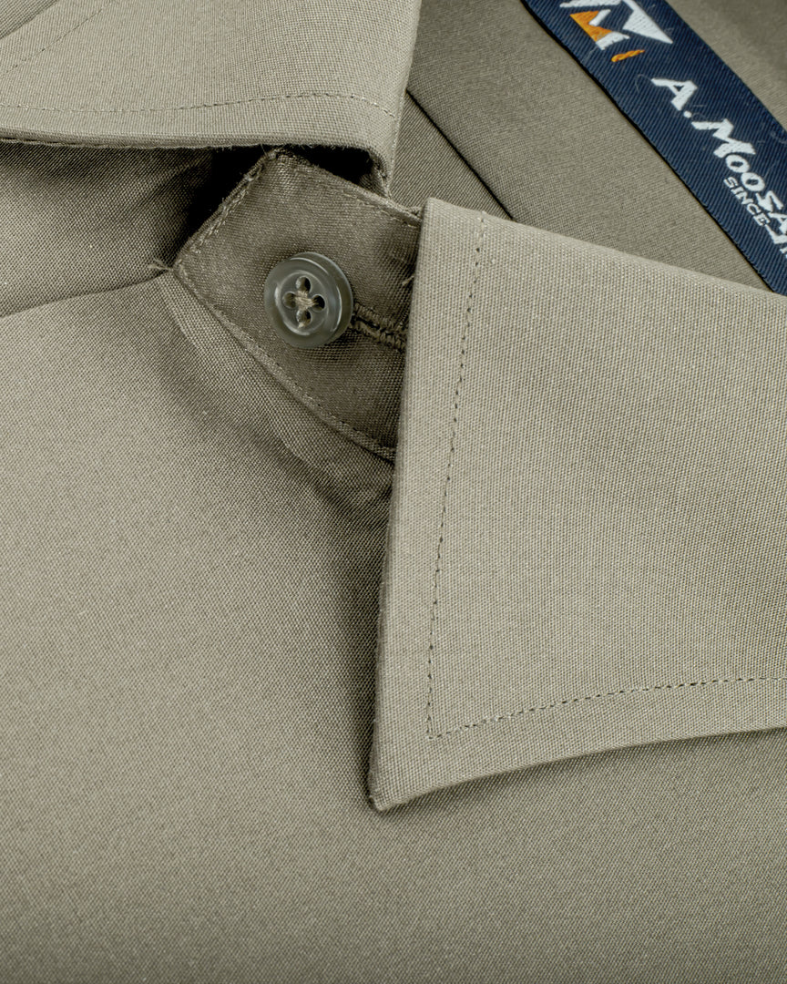 Plain Olive Brown Shirt