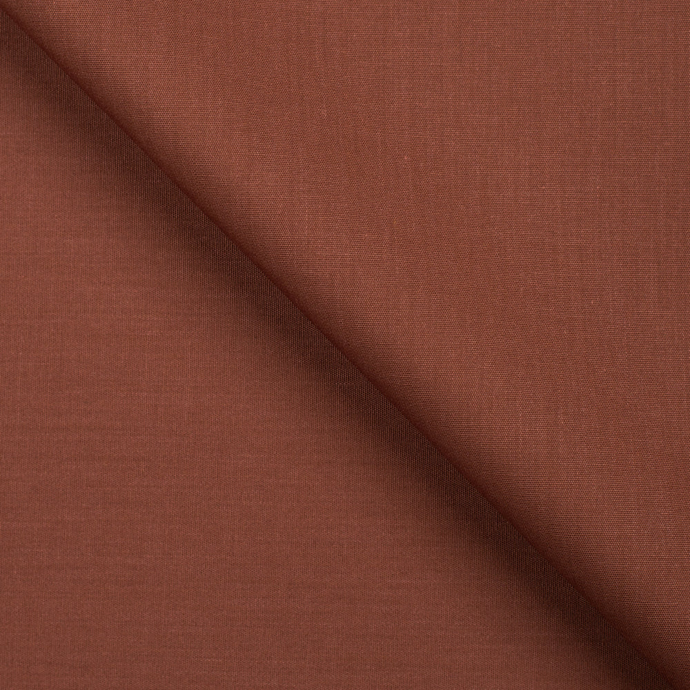 Poplin Plain Shirt Brown