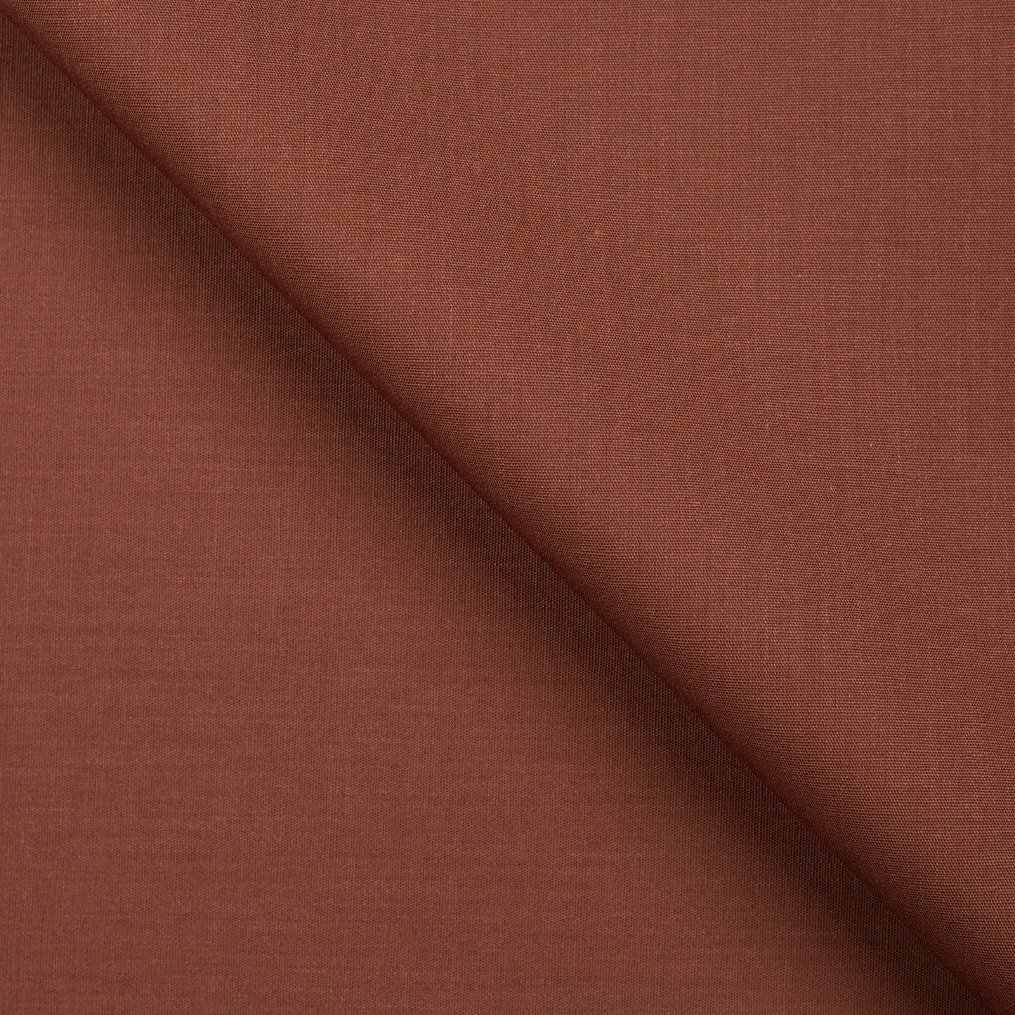Poplin Plain Shirt Brown