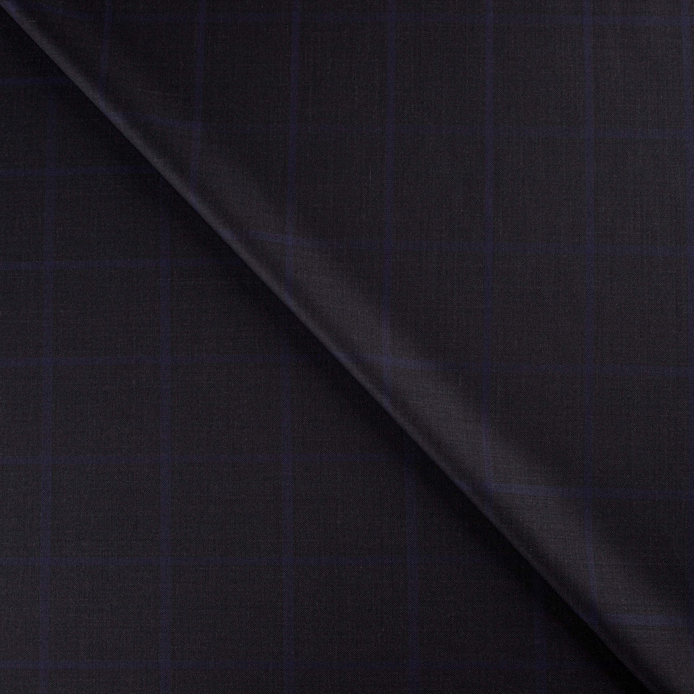 Explorer Check Blended Suit Blue
