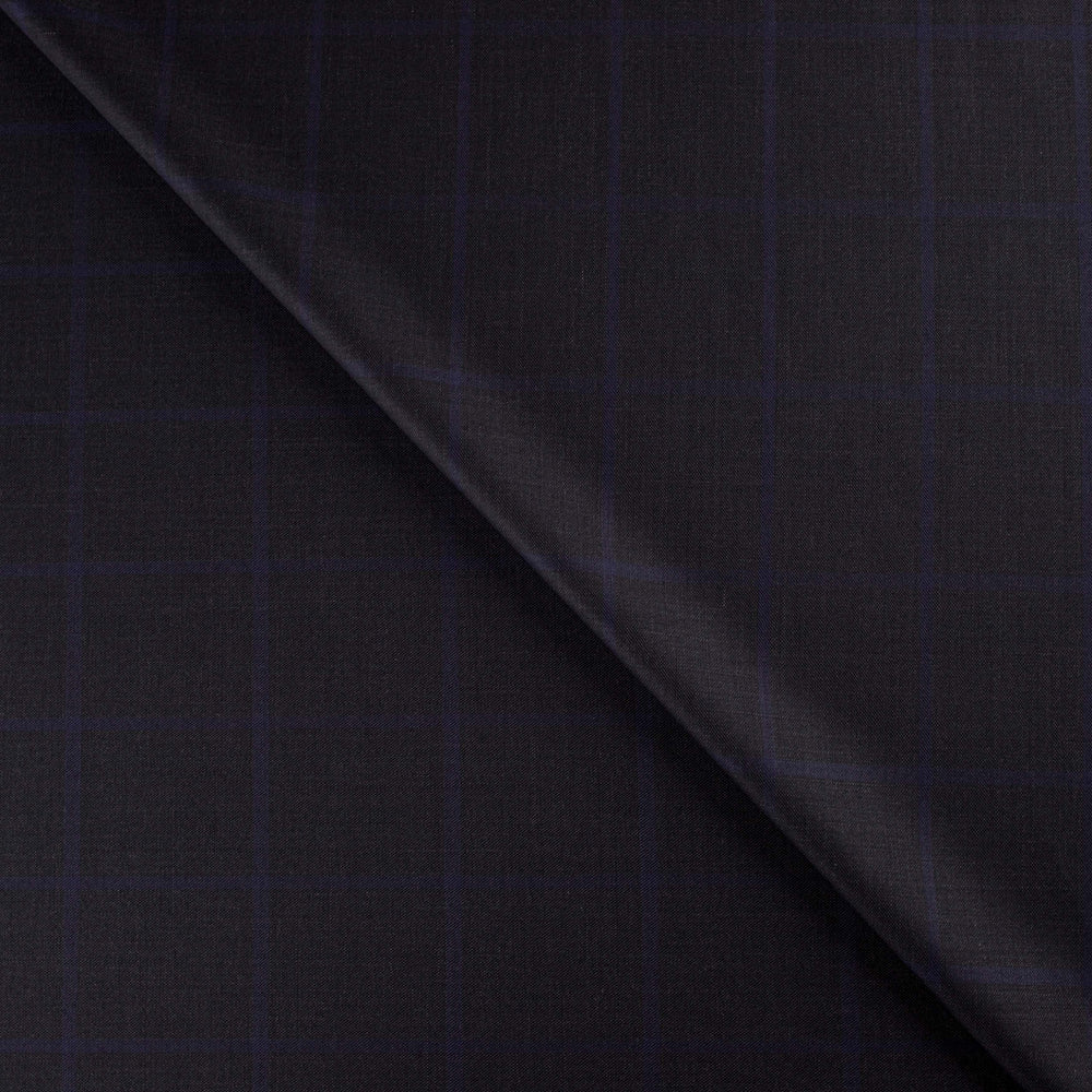 Saville Check Blended Jacket Blue