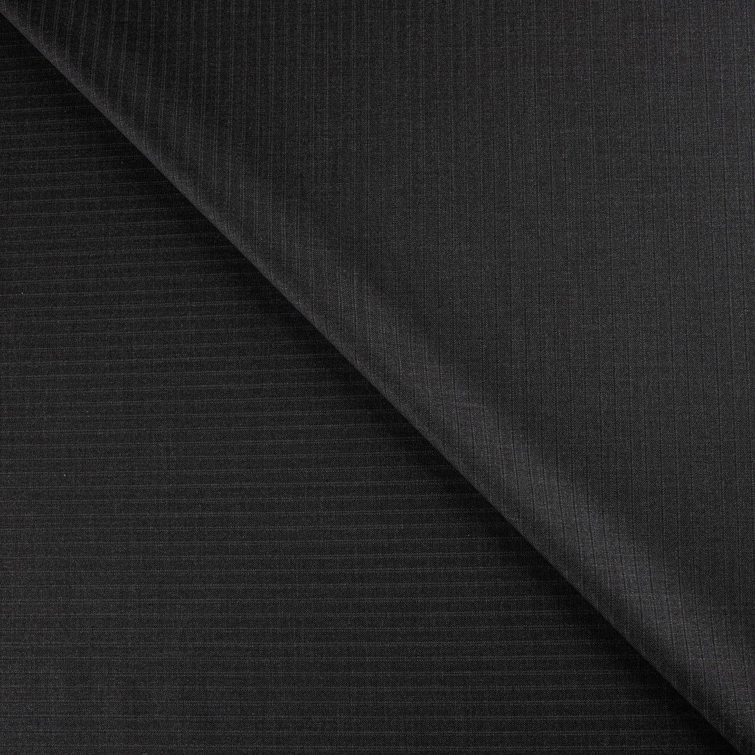 Saville Stripe Blended Waistcoat Charcoal