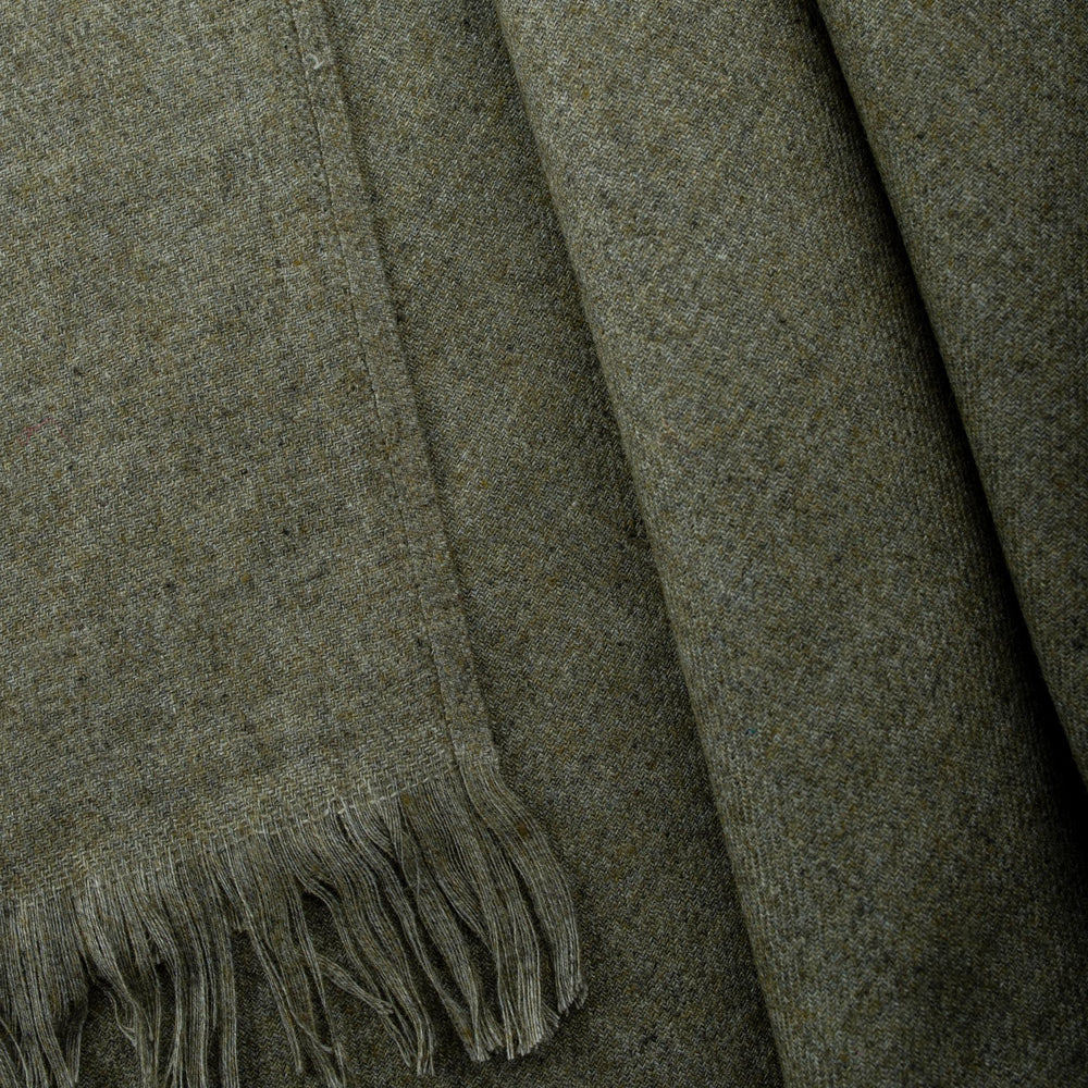 All Wool Cotswold Grey Brick Slub Shawls