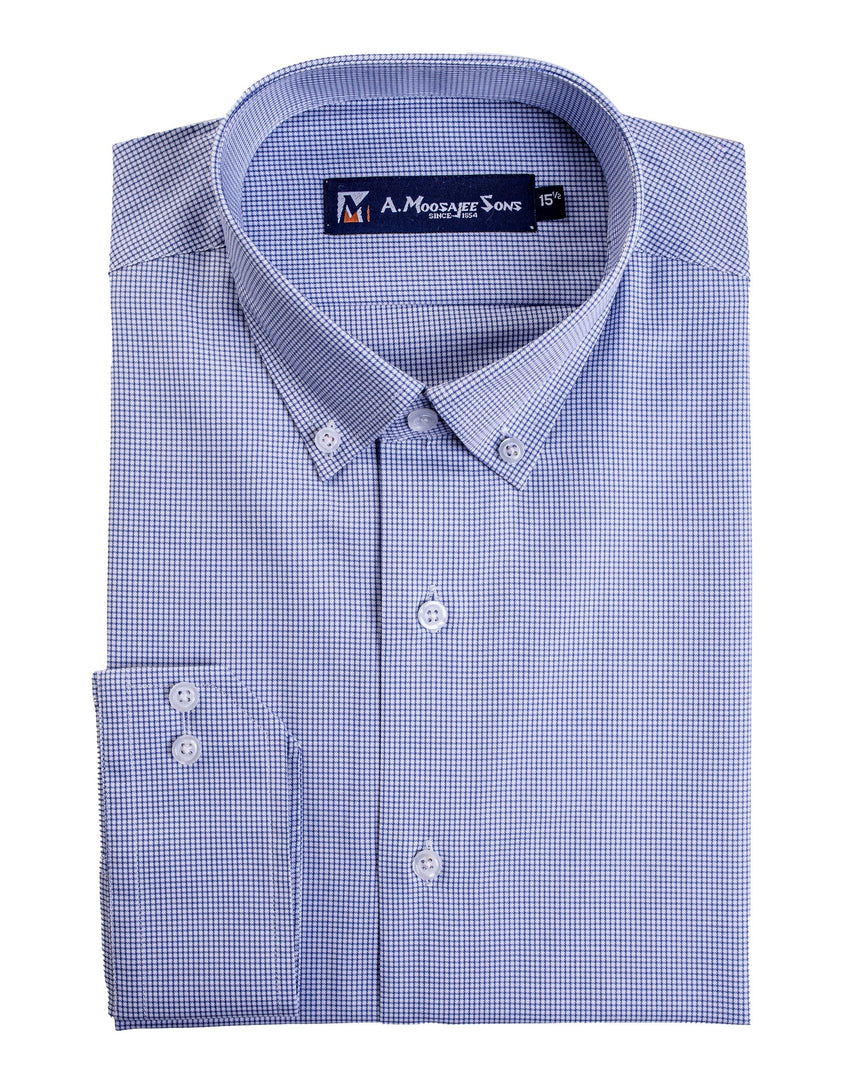 Small Light Blue Check Shirt