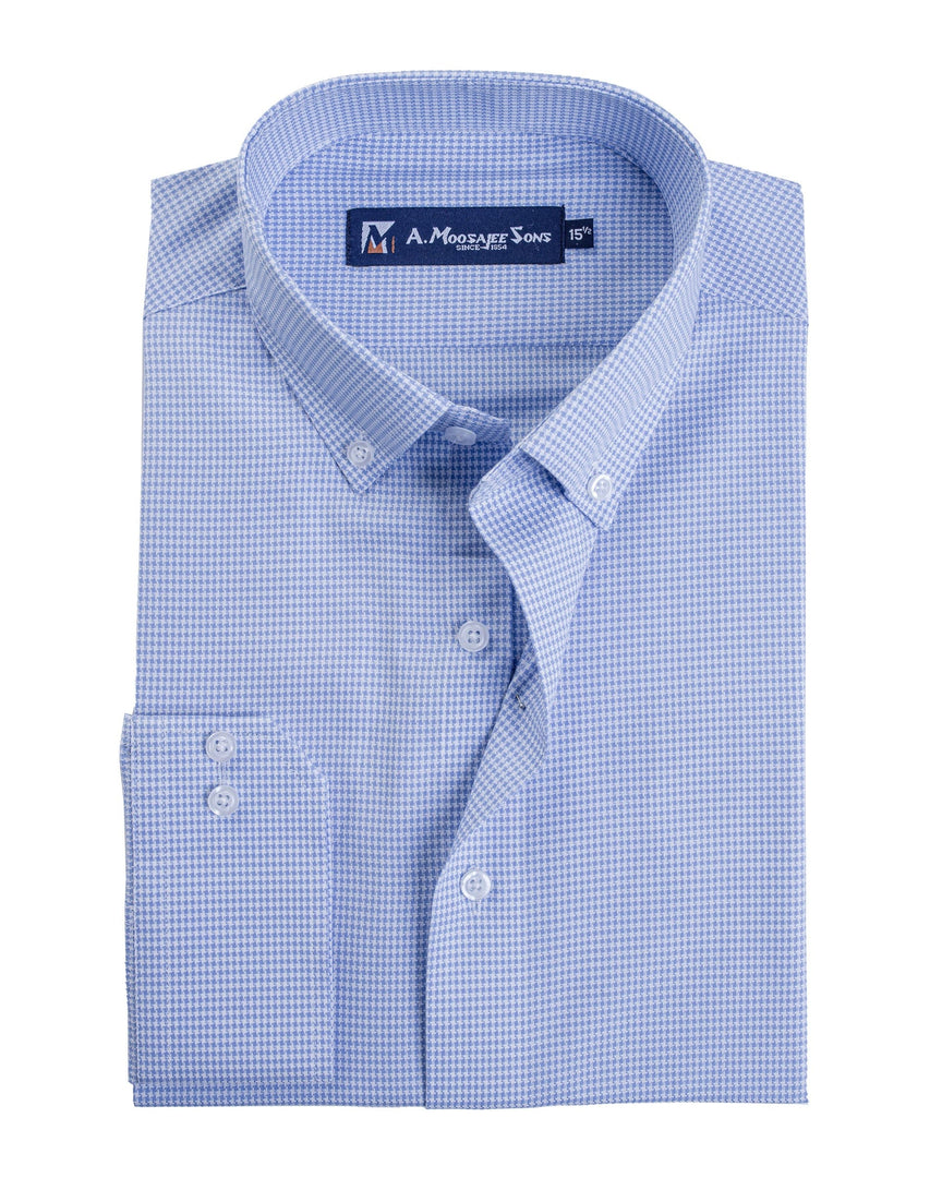 Small Light Blue Check Shirt