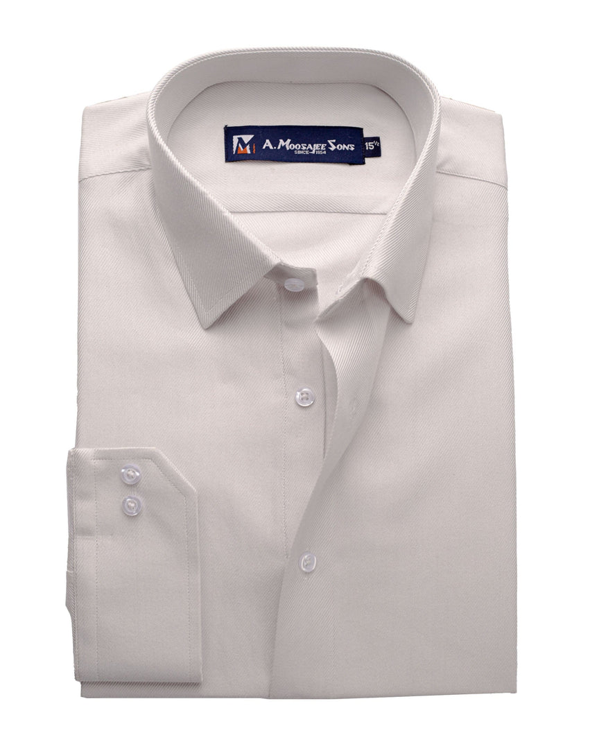 Plain Ash White Shirt