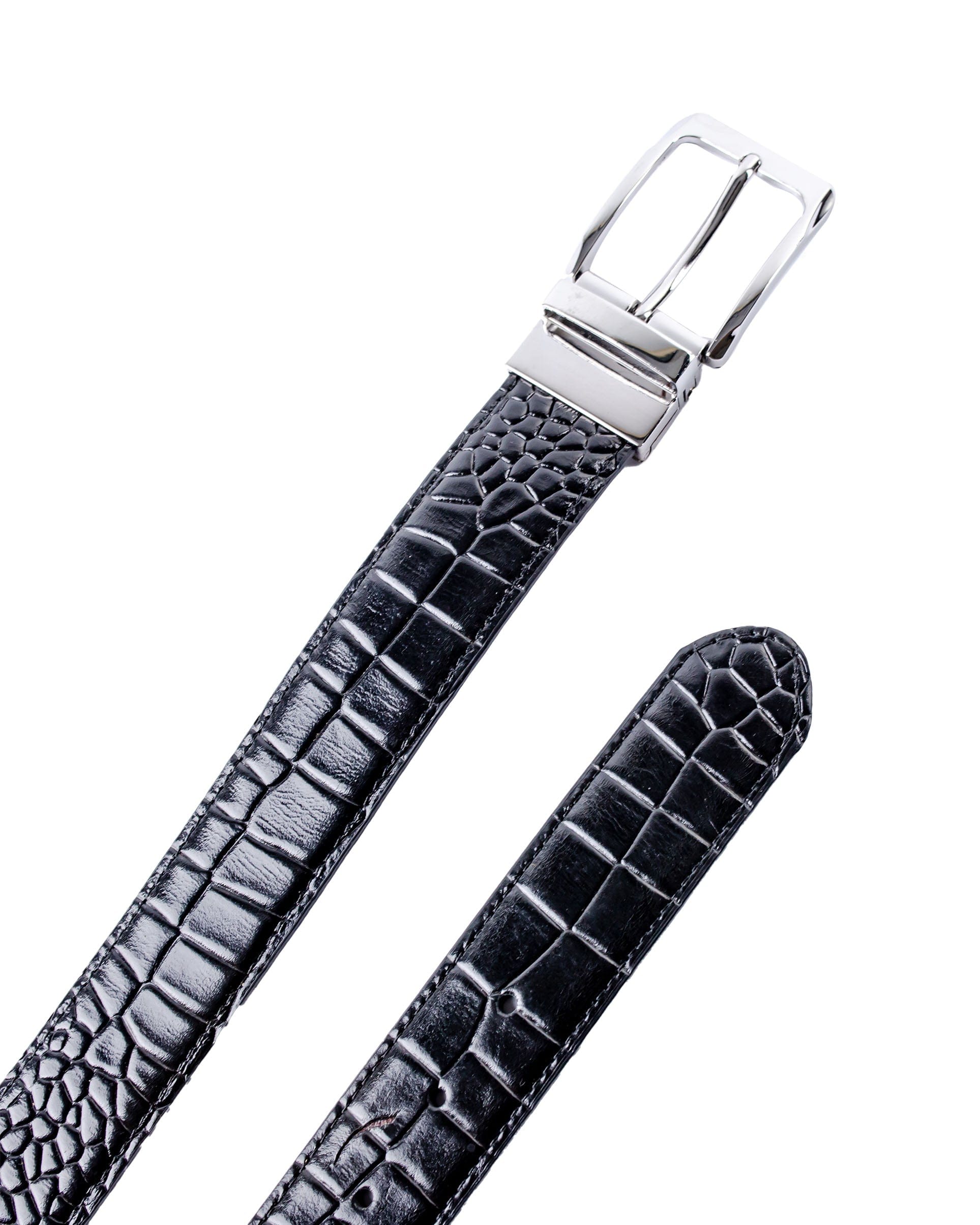 Croc Pattern Dual Sided Belt