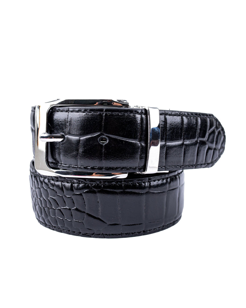 Men's Classic Black Croc Belt