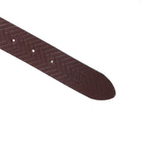 Herringbone Casual Belt Brown