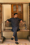 Bareek Dark Grey Kurta Pant