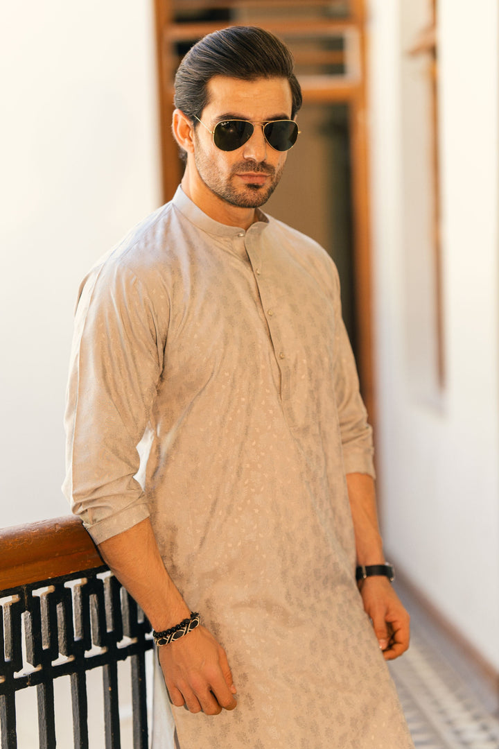 Karandi Grey Kurta