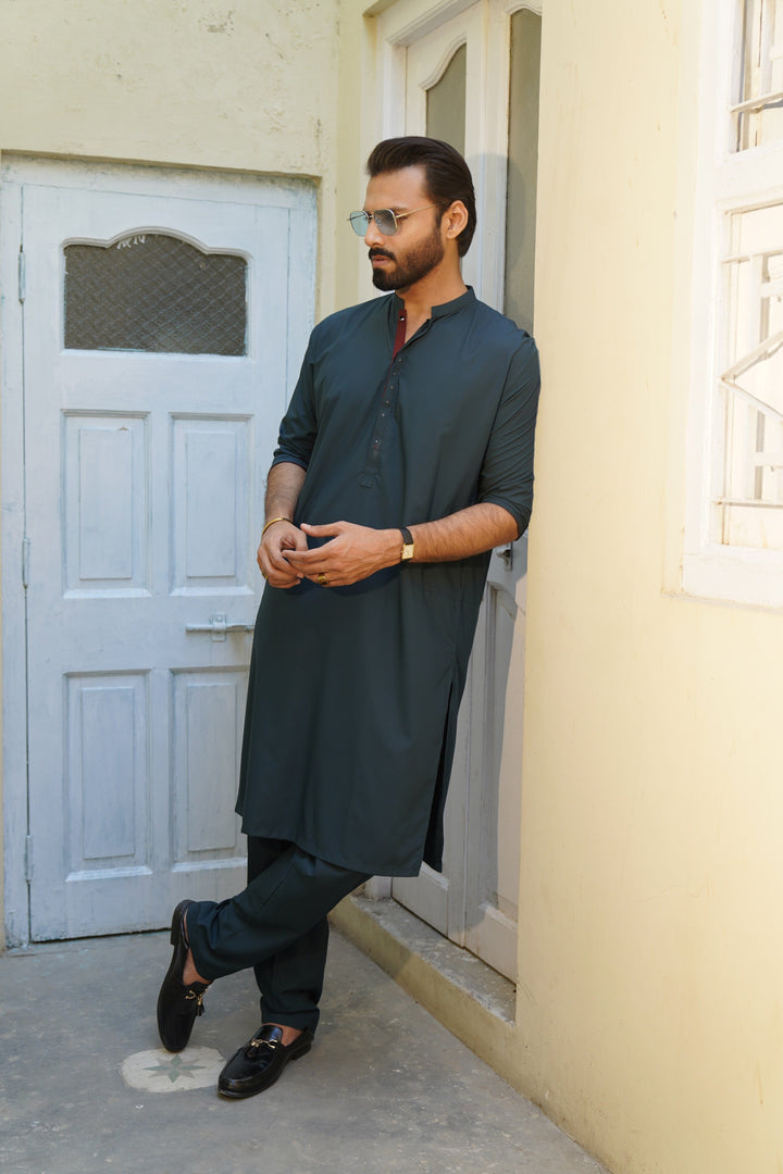 Zarb Teal Kurta Pant