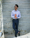 Small Light Blue Check Shirt