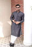 Denim Charcoal Titch Button Kurta
