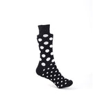 White Polka Dotted Long Socks