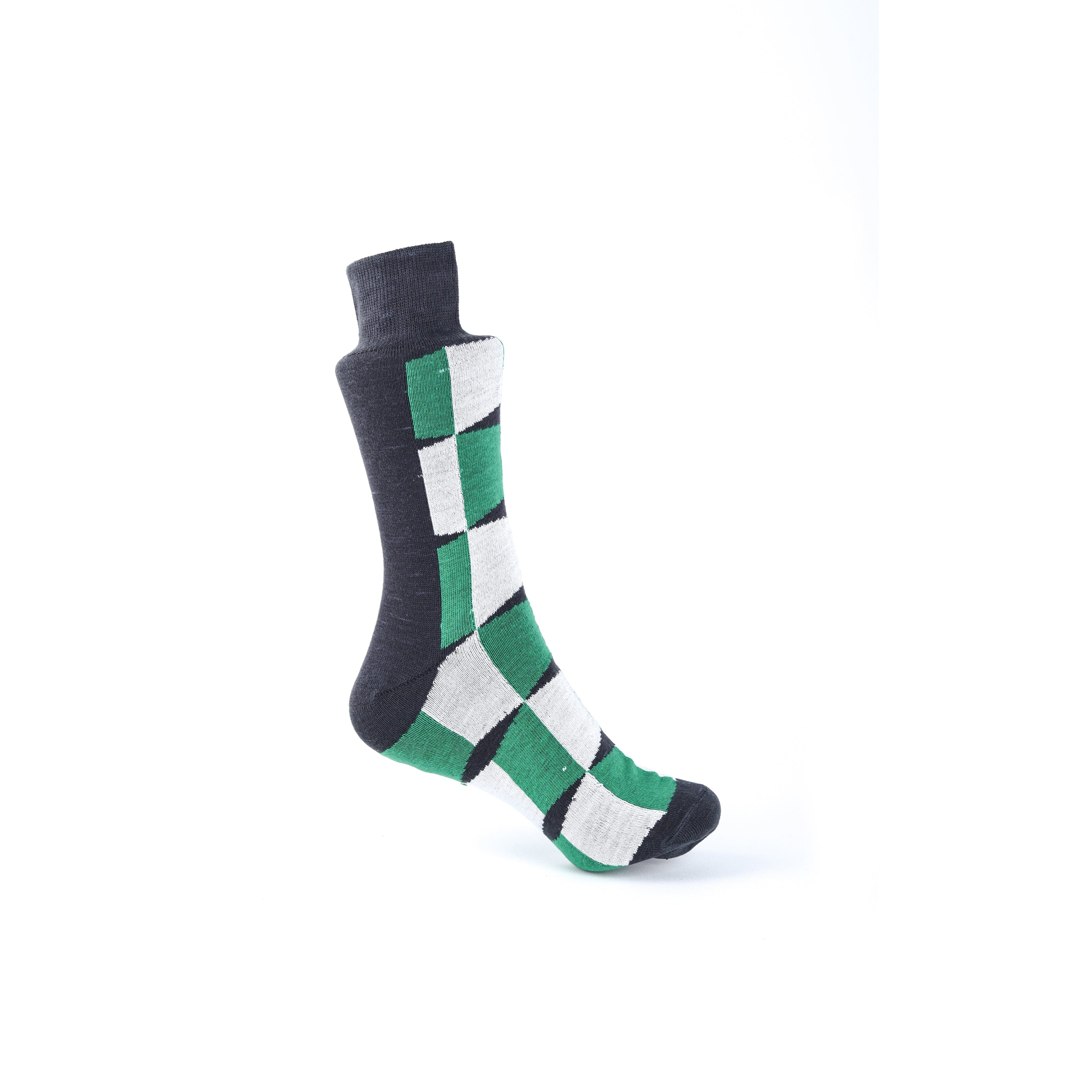 Multicolor Check Design Long Socks