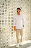 Light Brown Linen Casual Shirt