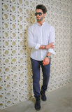 White Linen Casual Shirt