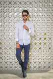 White Linen Casual Shirt