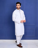 Neerang White Linen Kurta